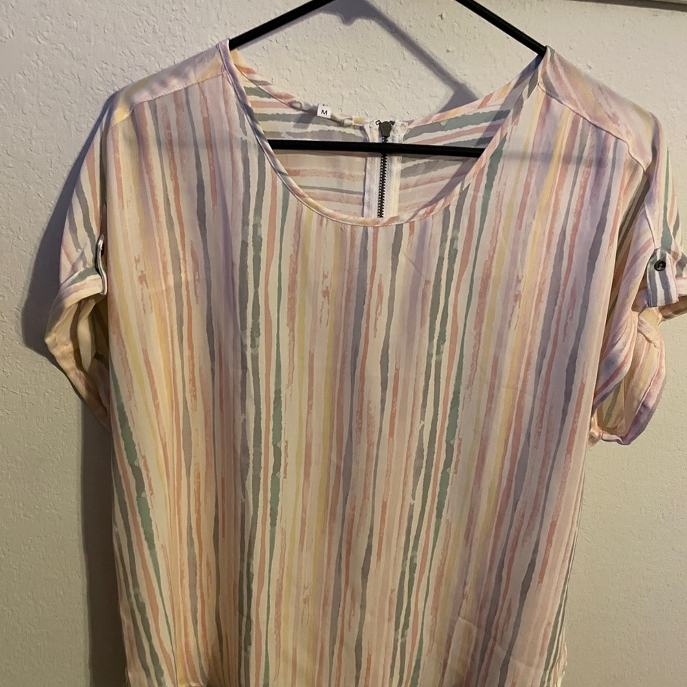 Maurices Pastel Striped Women's Blouse